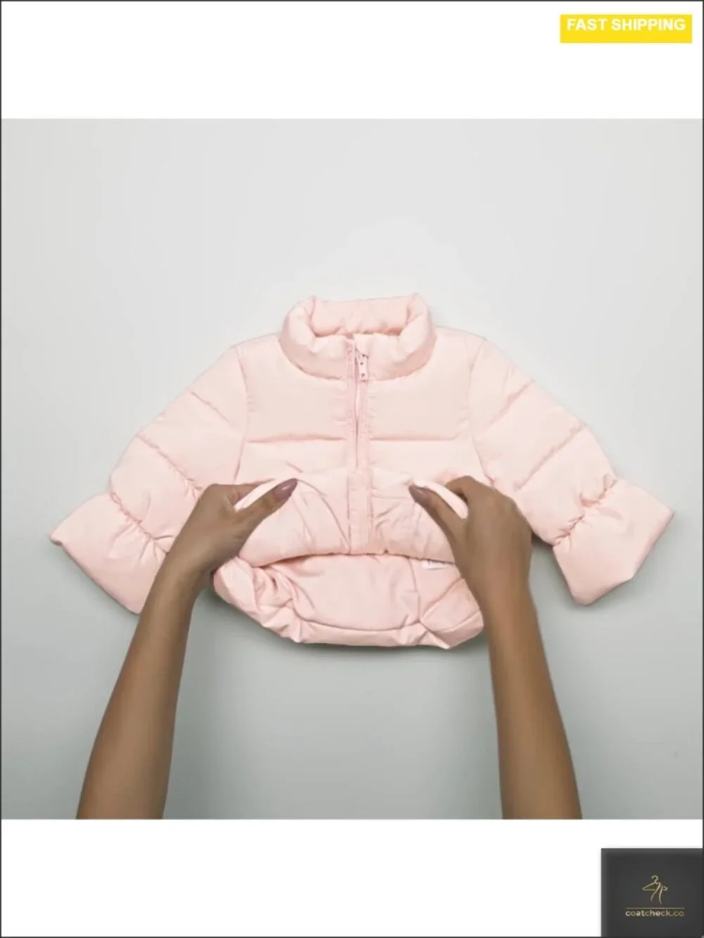 Toddler Baby Girls Taffeta Puffer Jacket Quilted Insulated Winter
